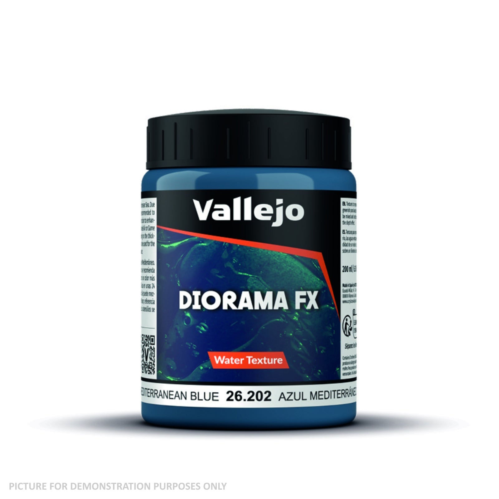 Vallejo Diorama Effects - 26.202 Water Texture Acrylic Mediterranean Blue 200ml
